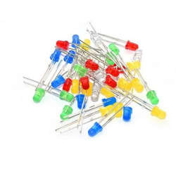 Bulk Mixed 5mm diffused LED (100 pcs)