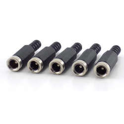 5.5 x 2.1mm DC Female Solder Barrel Connector jack