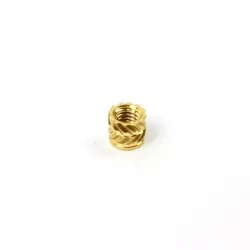 Brass Heat Threaded Inserts Embedment Nut M4(4 pack)