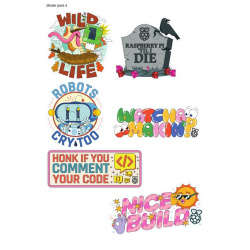 Raspberry Pi sticker pack 4 - 6 designs