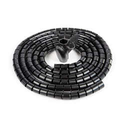 Cable Tidy Spiral Wrap 25mm x 3 meters  Black