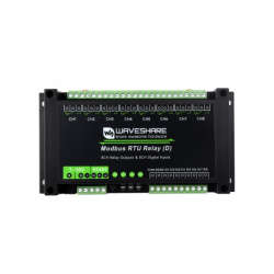 Industrial Modbus RTU 8-ch Relay Module (D) With Digital Input and RS485 Interface, Multi Isolati...