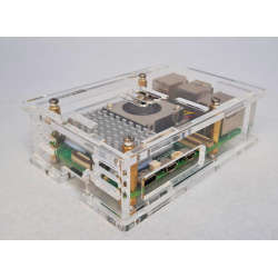 Clear Acrylic Raspberry Pi 5 Case(A), Fully closed case, Supports the Official Active Cooler