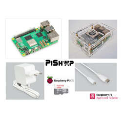 Raspberry Pi5 8GB full acrylic case(A) kit including active cooler
