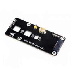 PCIe To M.2 Adapter Board (C) for Raspberry Pi 5, Supports NVMe Protocol M.2 Solid State Drive, H...