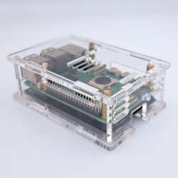 Clear Acrylic Raspberry Pi 5 Case(C), Fully closed case, Supports the Pimoroni NVMe board and Off...