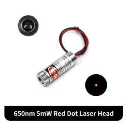 Silver 5mw Point 3-5.0V 650nm Laser