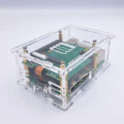 Clear Acrylic Raspberry Pi 5 Case(B), Fully closed case, Supports the Waveshare POE and other HATS