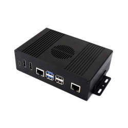 Multi-functional All-in-one Mini-Computer Kit Designed for Raspberry Pi 5, Aluminum Alloy Case, P...