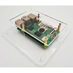 Clear Acrylic Raspberry Pi 3B/3B+/4/5 open VESA Lite case/bracket(for 100x100 mount)