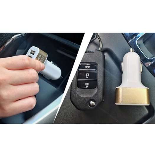 USB Dual Car Charger Adapter 5V 2.1A