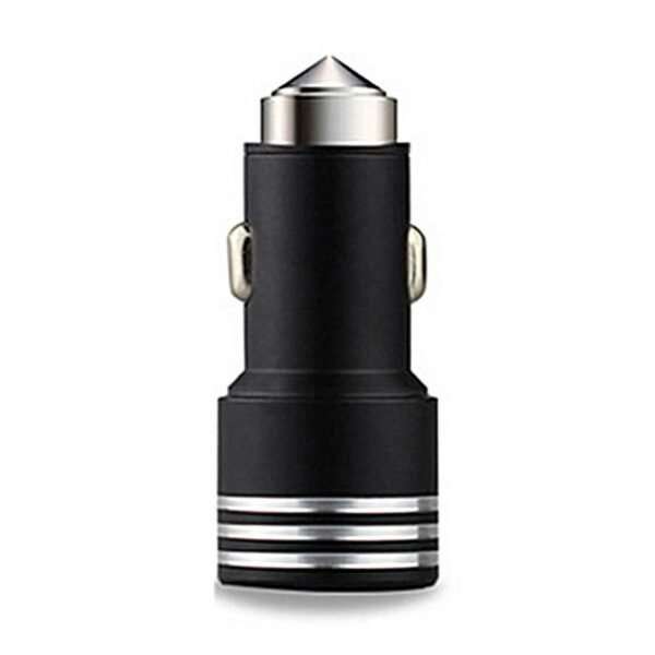 Dual Port Car Charger with Hammer