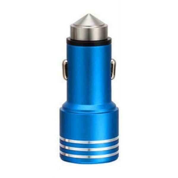 Dual Port Car Charger with Hammer