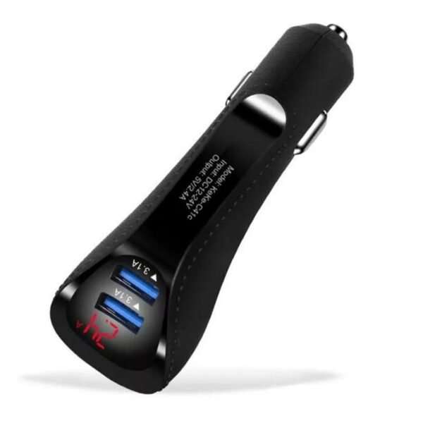 Universal Dual Car Charger - LED Display