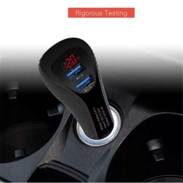 Universal Dual Car Charger - LED Display