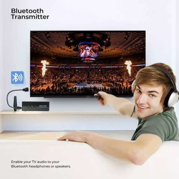 Bluetooth 5.0 Transmitter and Receiver for TV PC Car Headphones
