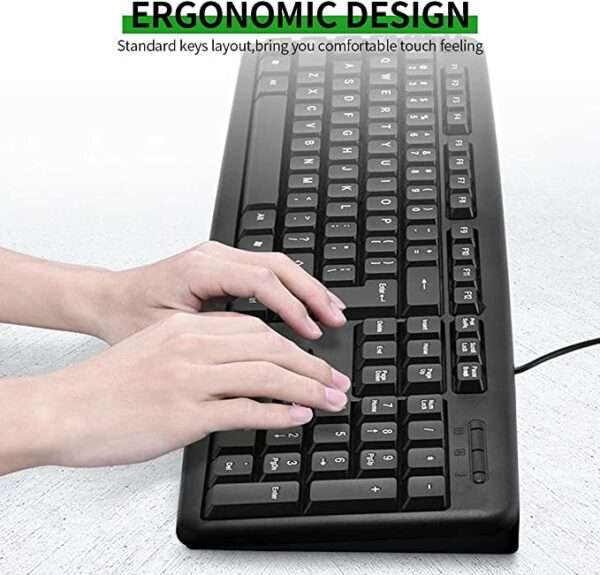 104-Key Wired Multimedia Keyboard