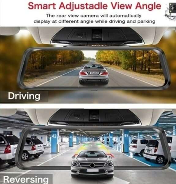 Full Screen Car Dash Camera - Touch Screen D - 9.66 Inch Screen