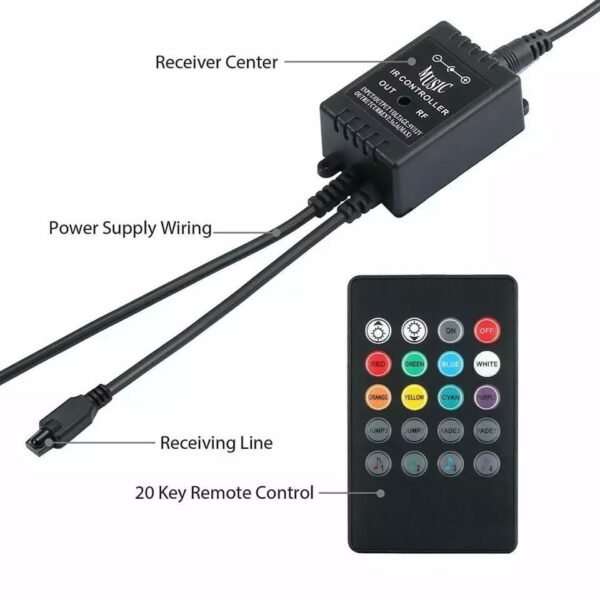 RGB LED Car Interior Ambient Lights - Music Control Multiple Modes