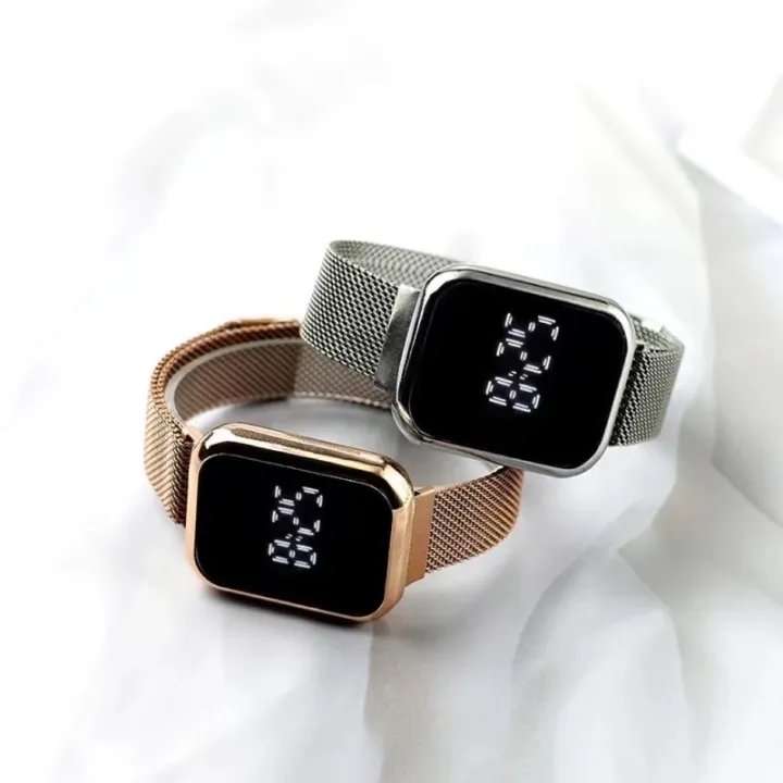 LED Magnetic Strap Digital Wristwatch