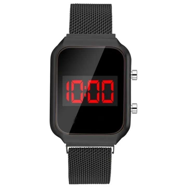 LED Magnetic Strap Digital Wristwatch