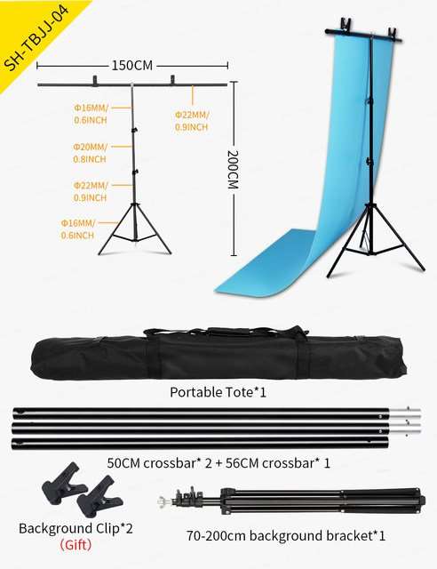 Photography T-shaped Backdrop Stand