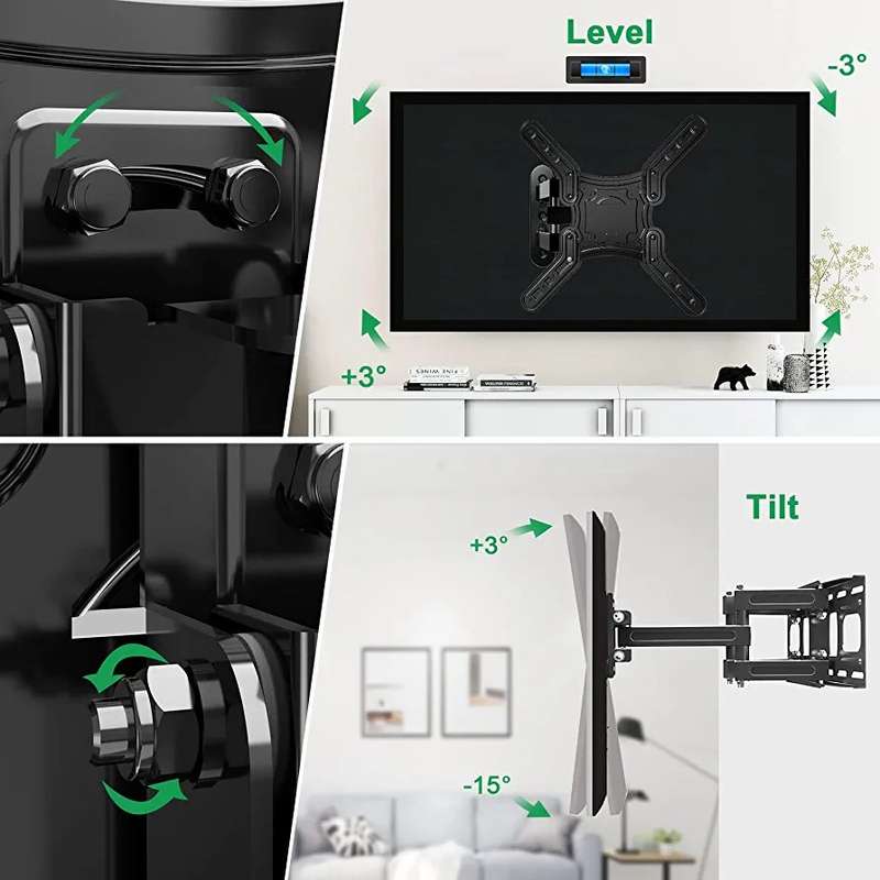 32''-55'' Full Motion Cantilever Mount for LED, LCD and Plasma TVs - TV Wall Mount