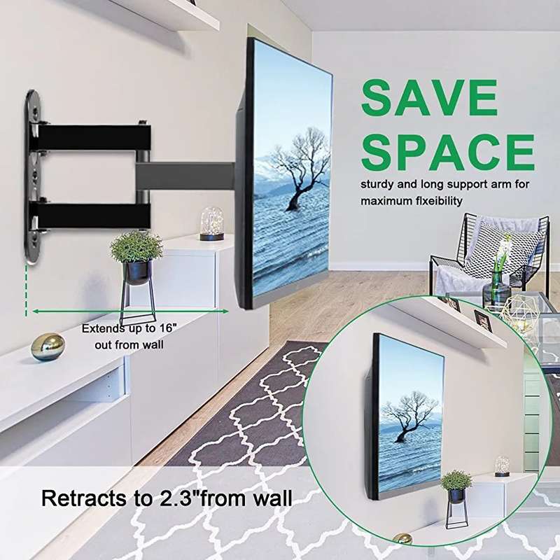 32''-55'' Full Motion Cantilever Mount for LED, LCD and Plasma TVs - TV Wall Mount