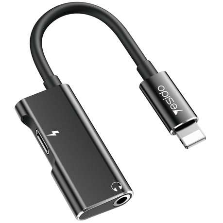 2-in-1 IP Male to 3.5mm + IP Female AdapterUse for: charging, music
