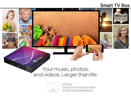 H10 MAX Android 10.0 Allwinner H616 6K TV Box Airplay 4GB/64GB