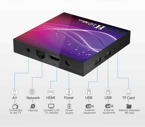 H10 MAX Android 10.0 Allwinner H616 6K TV Box Airplay 4GB/64GB