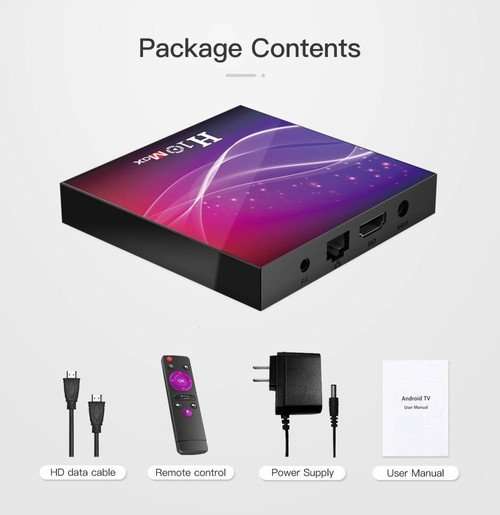 H10 MAX Android 10.0 Allwinner H616 6K TV Box Airplay 4GB/64GB