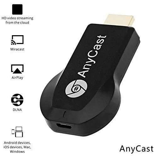 Anycast Wireless WiFi 1080P HDMI Display TV Dongle Receiver- Black