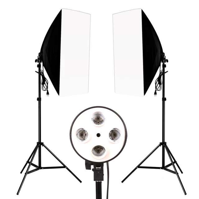 4 Socket Studio Softbox Lighting Kit