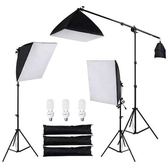 3 Point Lighting Kit - Photography Continuous Studio Softbox Lighting Kit