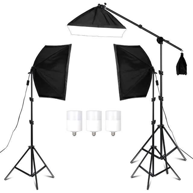3 Point Lighting Kit - Photography Continuous Studio Softbox Lighting Kit