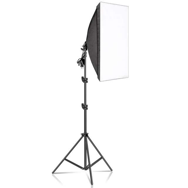 Single Socket Softbox Studio Lighting Kit