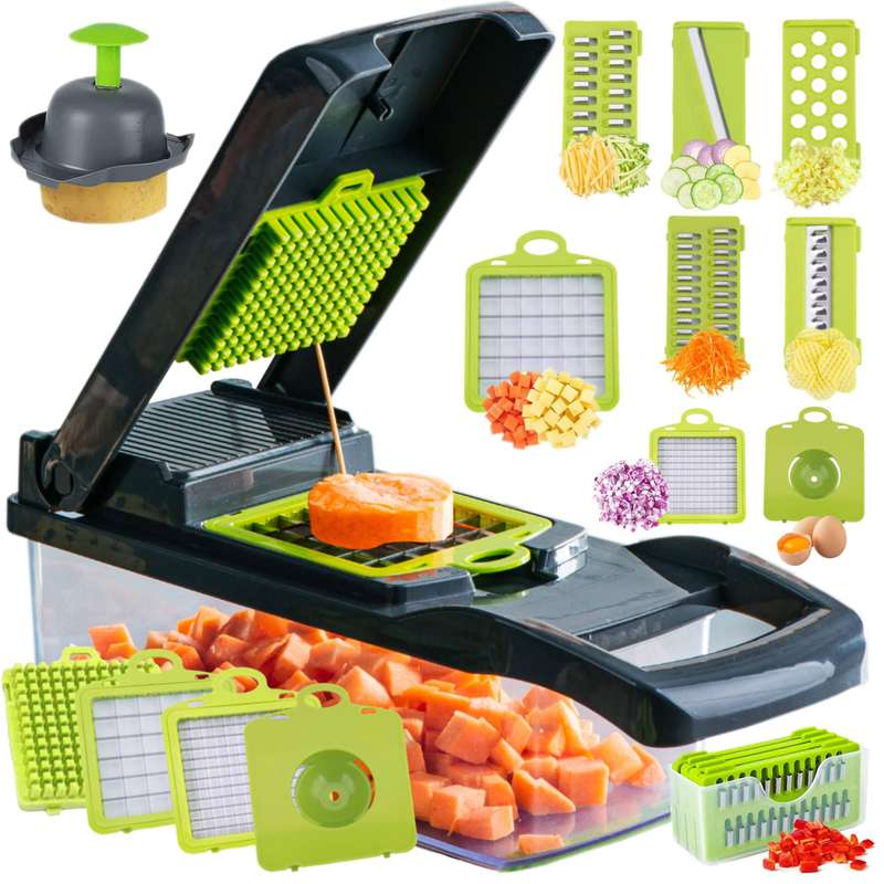 14-In-1 Multifunctional Kitchen Veggie Food Slicer - Vegetable Chopper