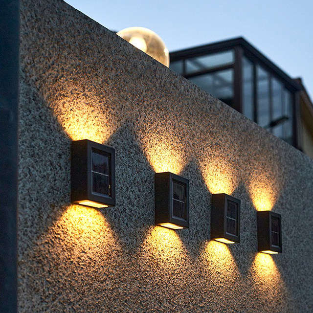 Waterproof Solar Wall Lamp - Decoration Up and Down Luminous Lighting