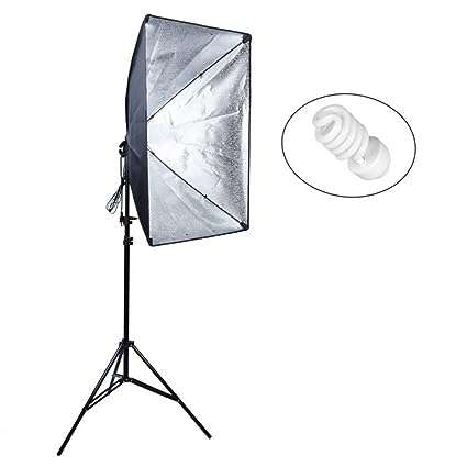 Single Socket Softbox Studio Lighting Kit