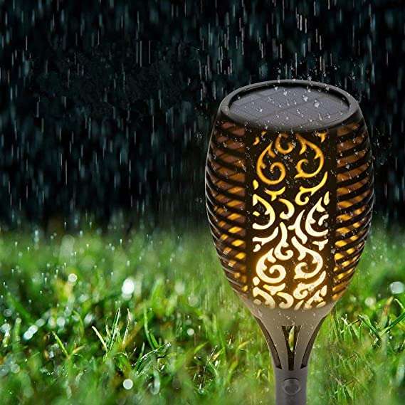 Solar LED Flickering Flame Outdoor Light
