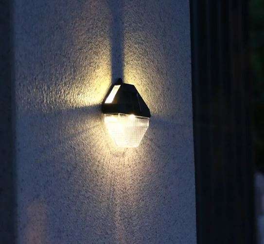 Solar Powered Wall Lamp White Light