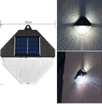 Solar Powered Wall Lamp White Light