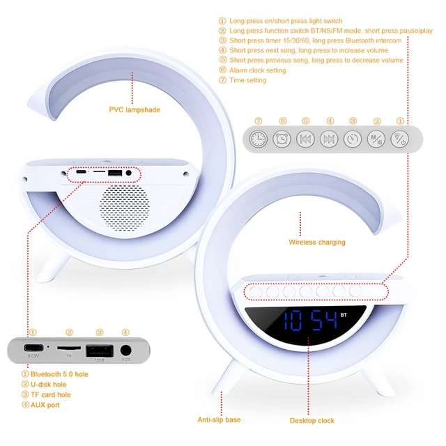 Multifunctional Smart Wireless Charging Table Stand