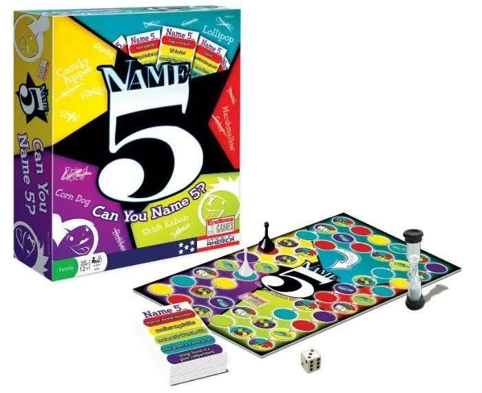 Endless Games Name 5 Board Game