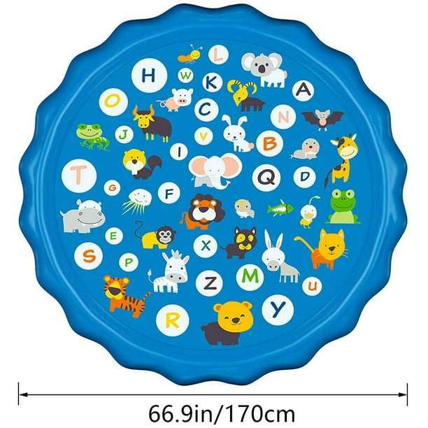 Sprinkler Play Mat for Kids - Spray &amp; Splash Childrens Fountain 170 x 170 cm