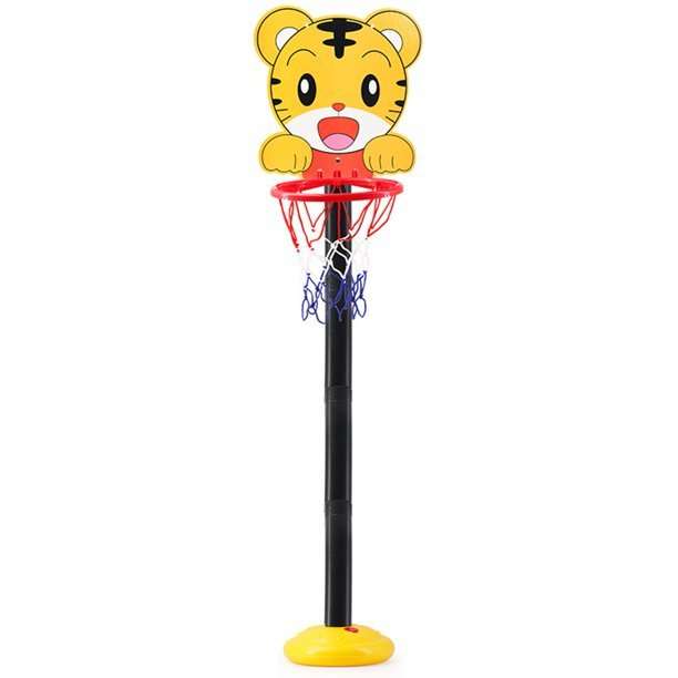 1 Set Basketball Stand Toys Adjustable with Base