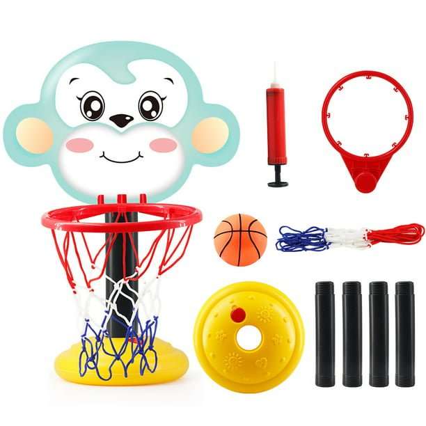 1 Set Basketball Stand Toys Adjustable with Base