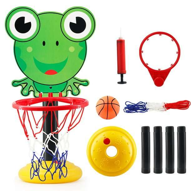 1 Set Basketball Stand Toys Adjustable with Base