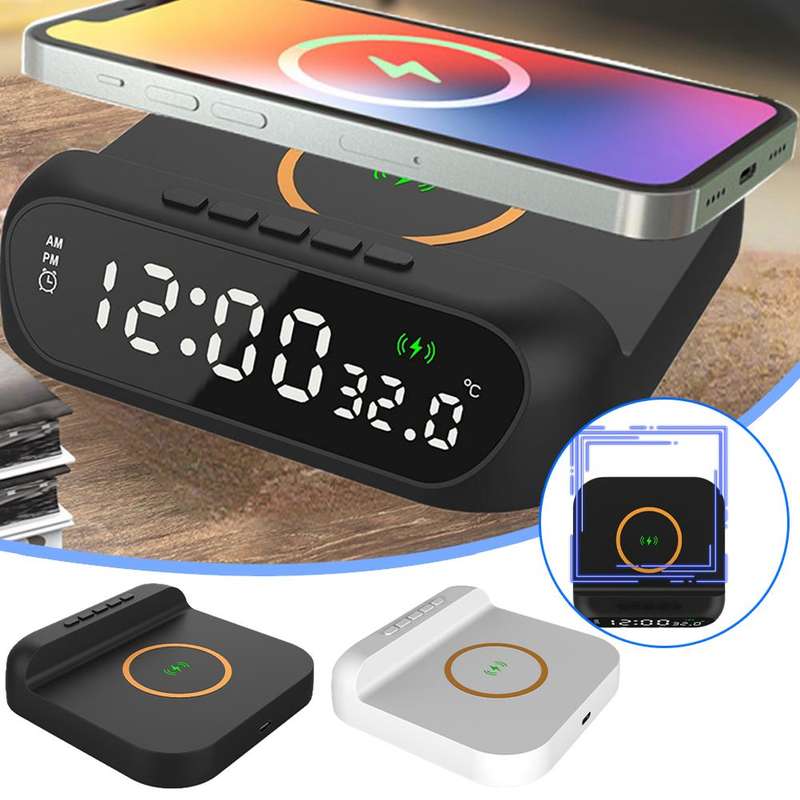15w Wireless Fast Charging Digital - Alarm Clock - XF0750
